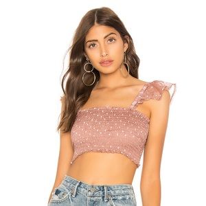 Revolve - by the way. Ruffle smock crop top